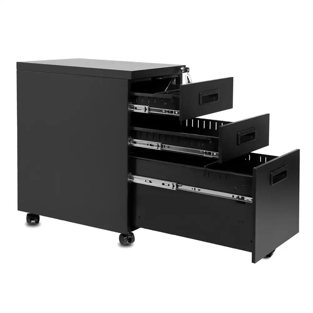 3-Drawer Mobile File Cabinet with Keys, 15.4 - SJB-DIAMOND ELITES