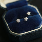 Plated Silver Gold Flower Earrings Pi-Mart