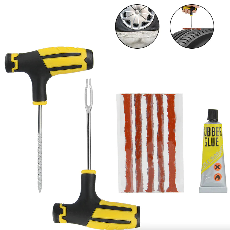 68pc Tire Repair Kit DIY Flat Tire Repair Car Truck Motorcycle Home Plug Patch Pi-Mart