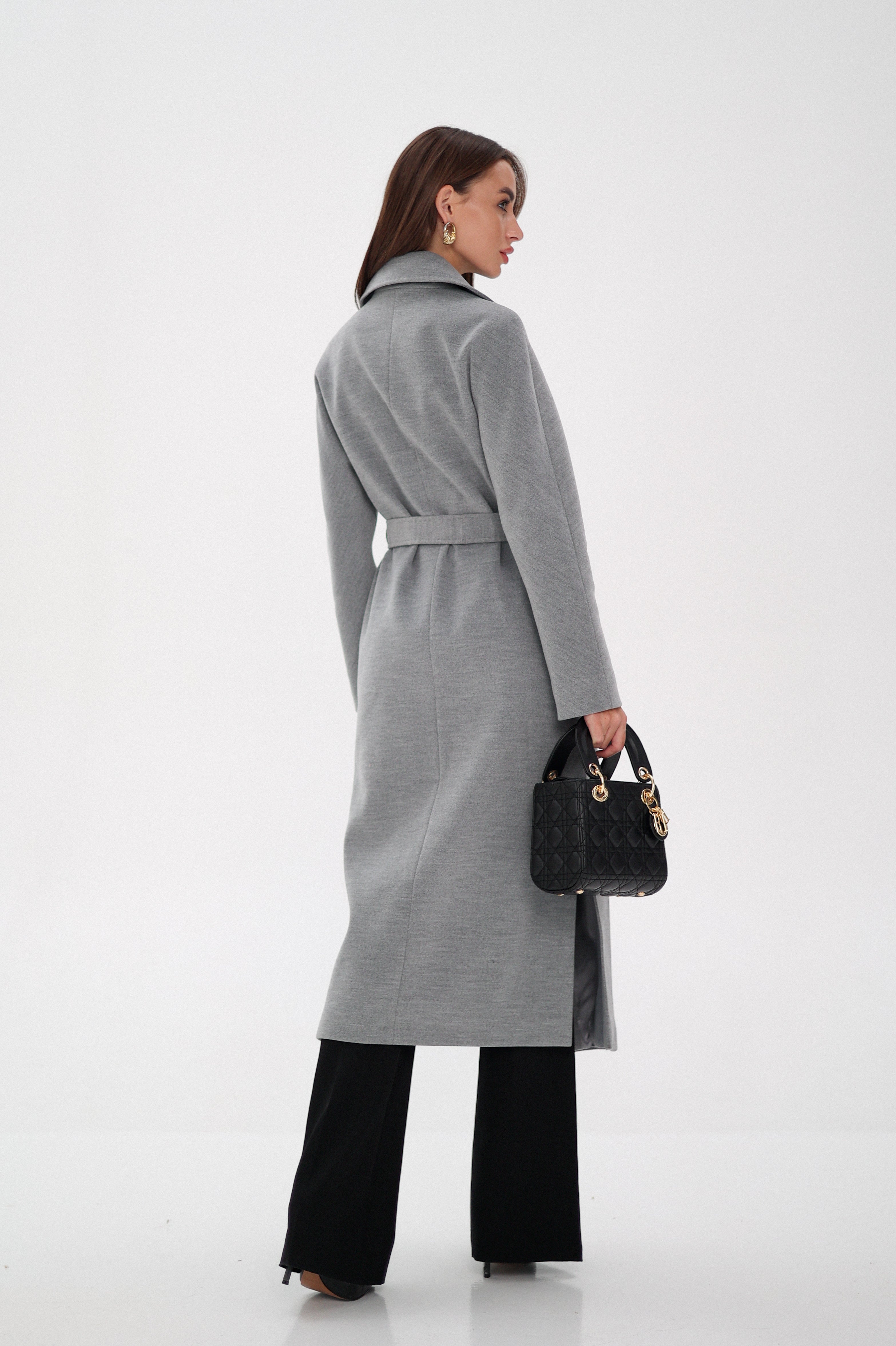 Pre-Order. Re-Stock Ships February 2026. Cambridge Comfort Wraparound Wool Cashmere Coat - SJB-DIAMOND ELITES