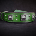 The "Eros" collar 2.5 inch wide Green - SJB-DIAMOND ELITES