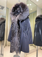 Genuine Silver Fox Fully Lined Hood Rabbit Insulated Parka Alaska® Outerwear Company
