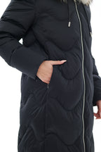 Genuine Fur Trim Down Fill Coat