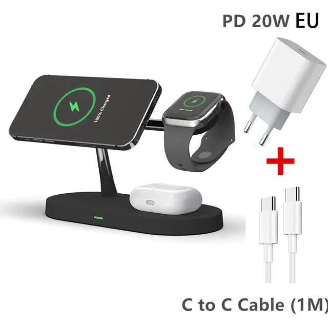 3-in-1 Wireless Magsafe Charger Stand Pi-Mart
