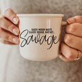 Sassy Savage 14.5oz Coffee Mug Ceramic Funny Sarcastic Sassy Quote Gift BandsCo Straps