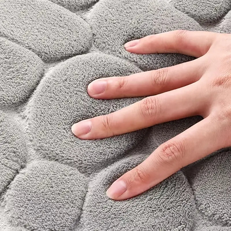 3-Piece Non-Slip Bathroom Rug Set Pi-Mart