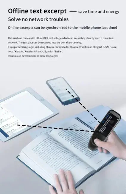 Scanning Translation Pen Multi-language Pi-Mart