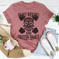 Heavy Weights And Protein Shakes Tee Peachy Sunday