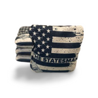 The Statesmen Pro Cornhole Bags (6/9).  Flat fill, smaller profile. blastcornhole