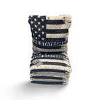 The Statesmen Pro Cornhole Bags (6/9).  Flat fill, smaller profile. blastcornhole