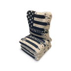 The Statesmen Pro Cornhole Bags (6/9).  Flat fill, smaller profile. blastcornhole