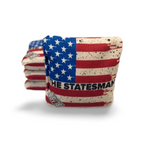 The Statesmen Pro Cornhole Bags (6/9).  Flat fill, smaller profile. blastcornhole