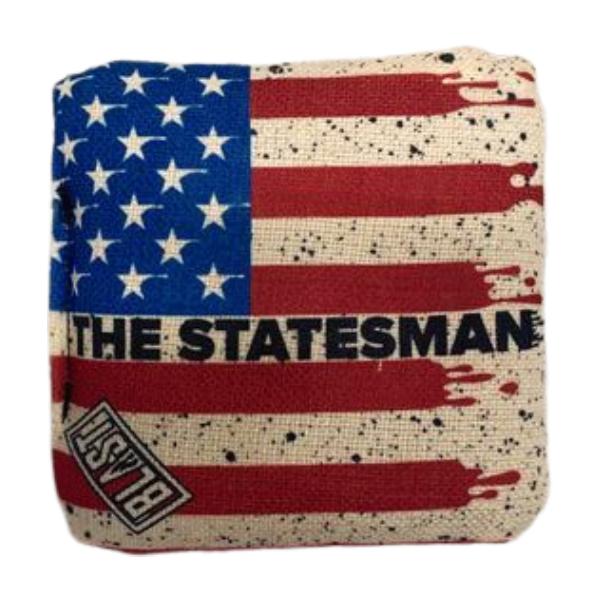 The Statesmen Pro Cornhole Bags (6/9).  Flat fill, smaller profile. blastcornhole