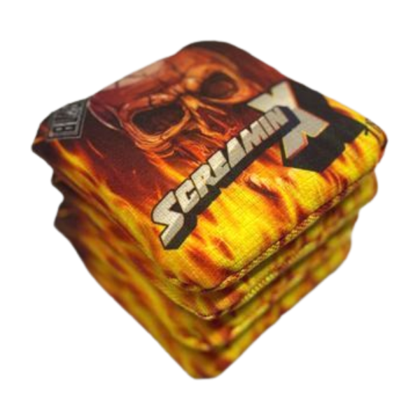 Screamin X Cornhole Bags (7/9 or optional 7/10) blastcornhole