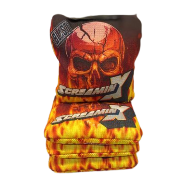 Screamin X Cornhole Bags (7/9 or optional 7/10) blastcornhole