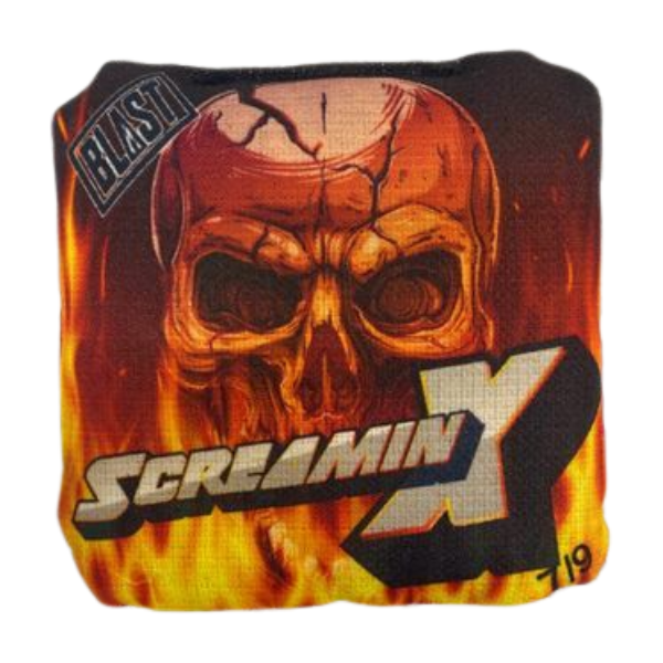 Screamin X Cornhole Bags (7/9 or optional 7/10) blastcornhole