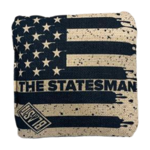 The Statesmen Pro Cornhole Bags (6/9).  Flat fill, smaller profile. blastcornhole