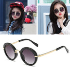 Cute Round Polarized Sunglasses for Kids Girls Boys UV400 Protection Fashionable &  Children's Sunglasses New Cute Baby Round Frame & Colorful Sunshade Mirror For Kids Stevvex
