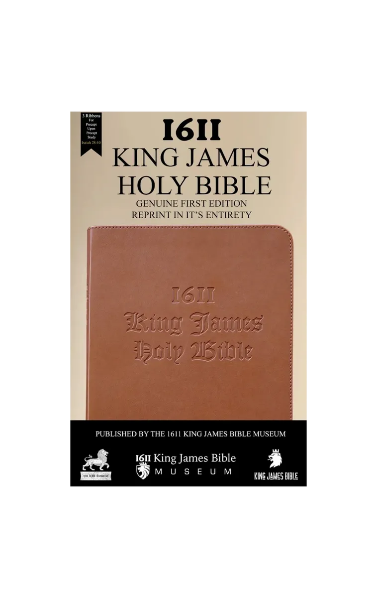 1611 King James Bible - Tan KingdomWear