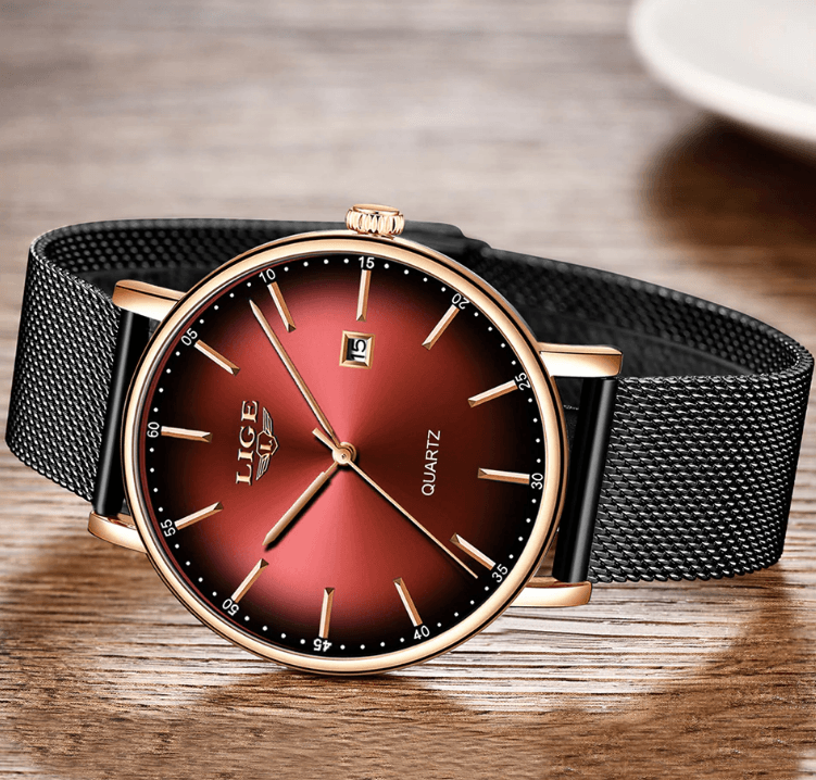 Men's Elegant  Watch With Stainless Steel Straps And Special Date Display Excellent Look Unique Design Perfect Gift Stevvex