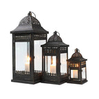 9.5"&14.5"&20" High Decorative Candle Lanterns ( Set of 3） Lootquake LLC