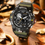 Sport Watch For Men WIth  Dual Time Waterproof 50M Miliatry Watches Chronograph Alarm Army Wristwatch - SJB-DIAMOND ELITES