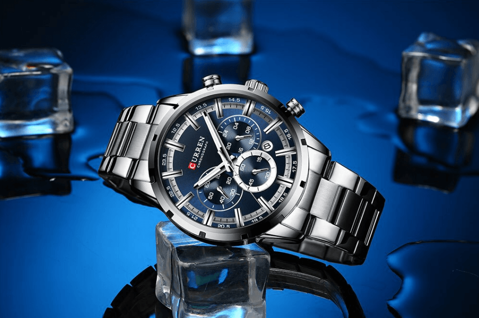 Men's Sports  Waterproof Stainless Steel Watch With Chronometers And Special Date Display Unique Design Perfect Gift Stevvex