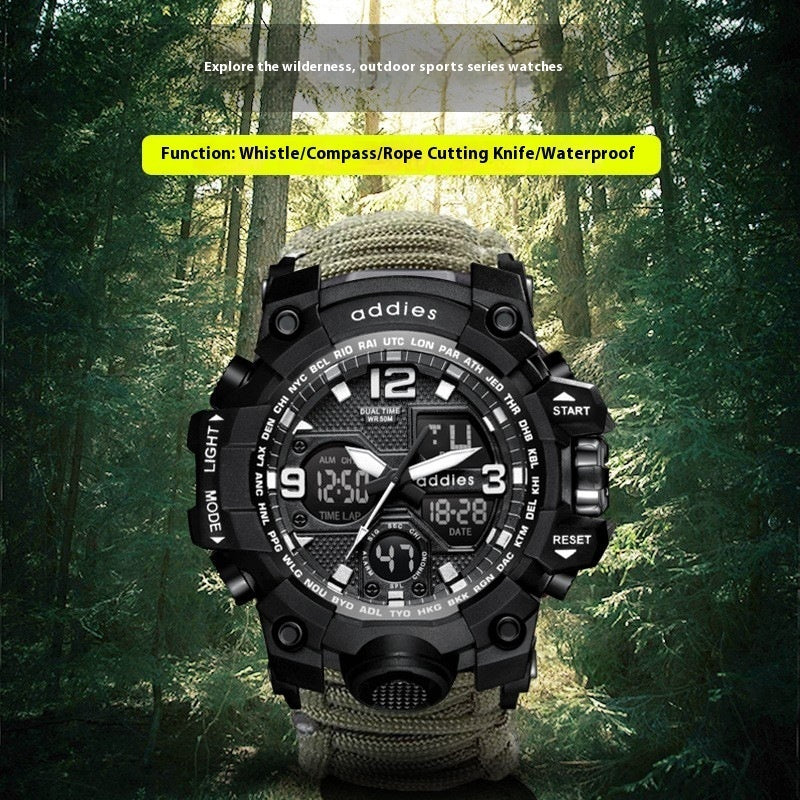 Military Survival  Men Watch With Compass/whistle /scraper/Waterproof 30M Outdoor Men Sports G Style -Shock Watch Relogio Masculino - SJB-DIAMOND ELITES