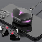 Wireless Earbuds for iOS & Android Phones, Bluetooth 5.2 in-Ear Headphones with Extra Bass, Built-in Mic, Soft in-Ear Sleep Earbuds Gaming Earbuds 60ms Low Latency TWS Bluetooth Earphone with Mic Bass Audio Sound Positioning Wireless Headphones Stevvex