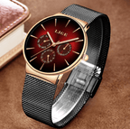 Men's Elegant Watch With  Stainless Steel Straps And Chronometers For Day And Date Display Unique Design Perfect Gift For Man And Women Stevvex
