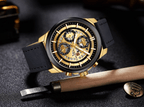 Sports Men's Leather Waterproof Date Display Casual Analog Luxury Watches Unique Design Perfect Gift - SJB-DIAMOND ELITES