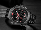 Mens Wrist Watch, Waterproof Analog Digital Watches Multifunction Stainless Steel Business Watches For Man Perfect Gift - SJB-DIAMOND ELITES