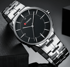 Men's  Waterproof Watch With Shining Bracelet In Five Modern Designs Perfect Gift For Your Loved One Stevvex