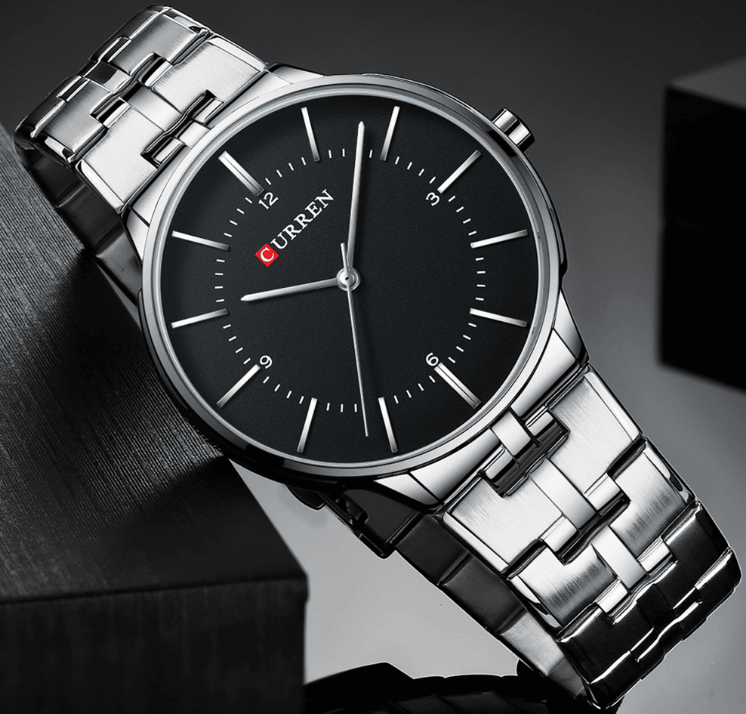 Men's  Waterproof Watch With Shining Bracelet In Five Modern Designs Perfect Gift For Your Loved One Stevvex