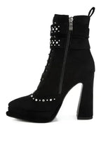 Punk Harness Boots - Studded High Heel Boots | Femstylo