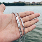 Stainless Steel Couple Bracelet Pi-Mart