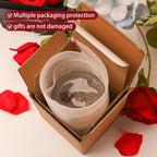 Rose Jelly Scented Candle for Aromatherapy, Romantic Atmosphere - Ideal for Birthdays, Valentine's Day, Anniversaries, Thanksgiving, Christmas - 1pc, Soy Wax in Glass Jar Lootquake LLC