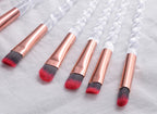 Spiral Red And Black Hair Makeup Brush Pi-Mart