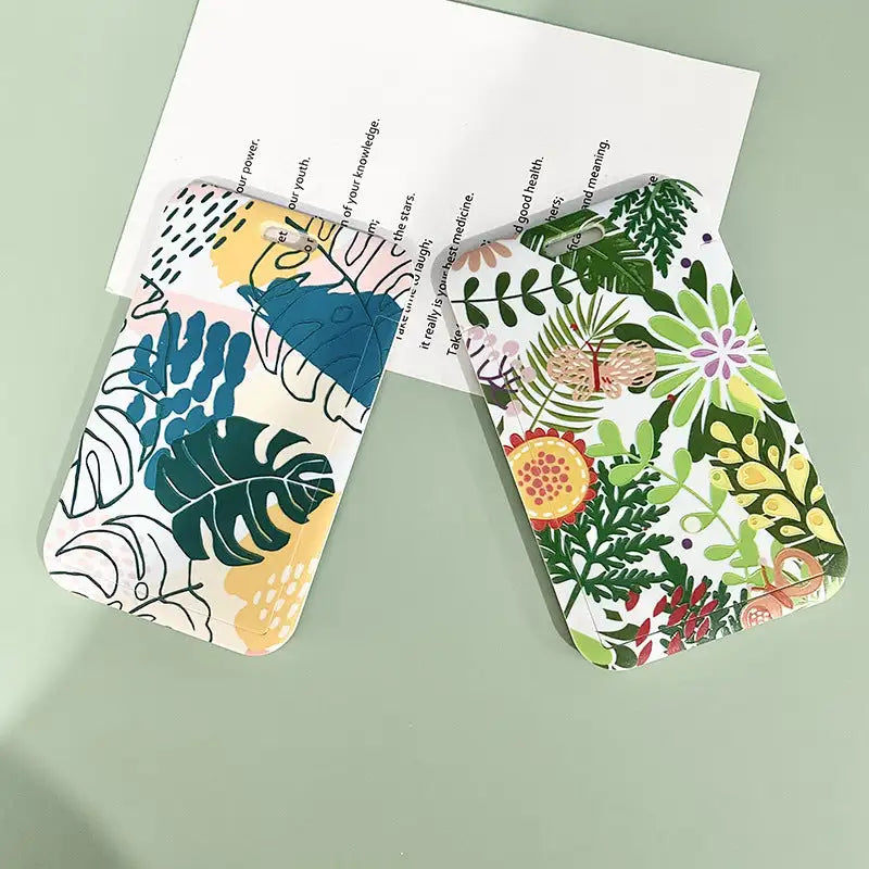 Green Plant Series Simple Fashion Lanyard Card Cover - SJB-DIAMOND ELITES