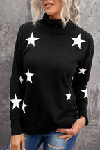 Star Print Sweater Pi-Mart
