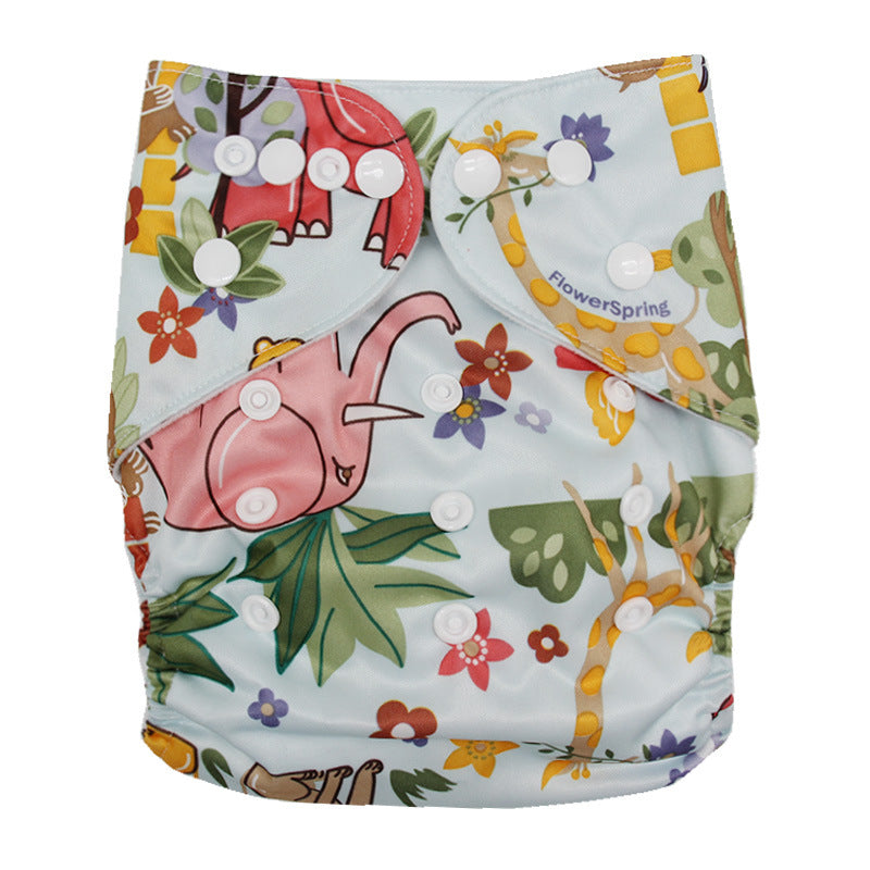 Washable Cloth Diapers Baby Waterproof Adjustable breathable Pi-Mart