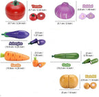 Wooden Vegetable Magnetic Children's Play House Cut Fruit Toys Pi-Mart