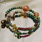 Handcrafted Crystal Floral Bracelet | Sparkling Statement Jewelry | Elegant Art-Inspired Accessory for Women (MAC348)