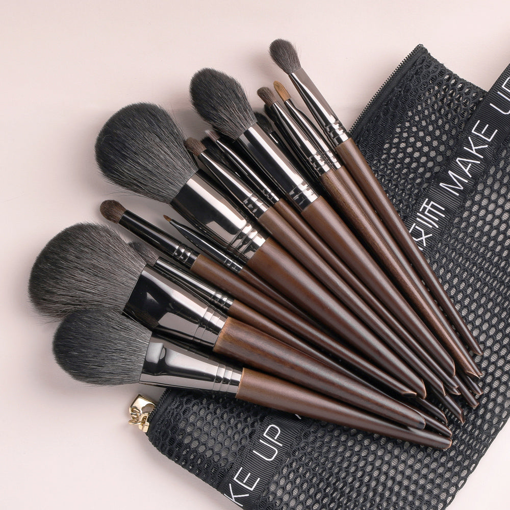 Natural Makeup Brushes Set Eyeshadow Make Up Brush Goat Pi-Mart