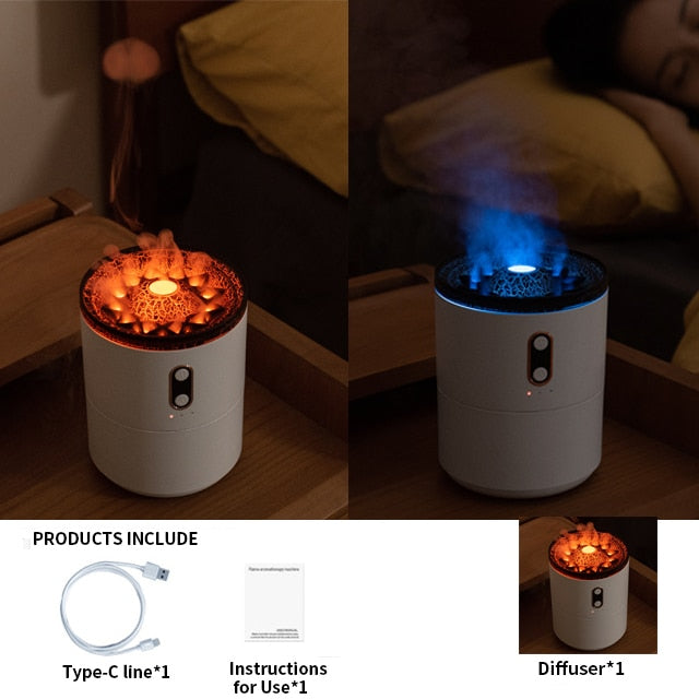 Diffuser Humidifier with Smoke Ring Night Lamp - SJB-DIAMOND ELITES