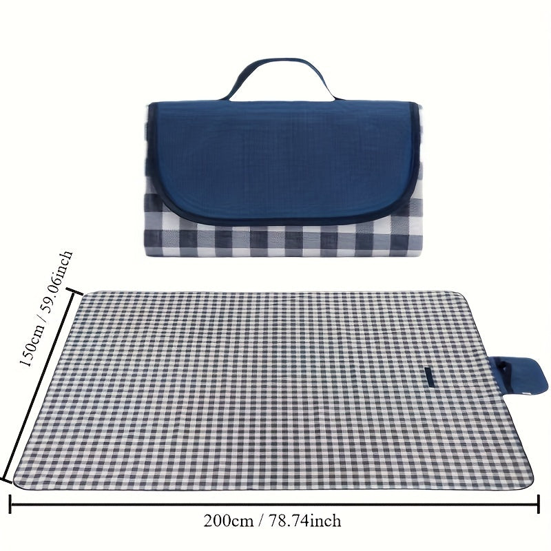 Waterproof Sandproof Picnic Blanket Beach Mat - Large, Machine Washable, Foldable, Ideal for Beach, Travel, Camping, Hiking, Park Grass, Indoor and Outdoor Activities