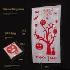 Halloween luminous light curtain pumpkin ghost spider web haunted house secret room horror blood gauze atmosphere layout props - SJB-DIAMOND ELITES