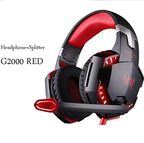 NEW STEVVEX Modern G2000 G9000 Gaming Headsets Big Headphones with Light Mic Stereo Earphones Deep Bass for PC Computer, Laptop and Gaming - SJB-DIAMOND ELITES