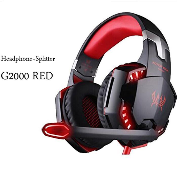 NEW STEVVEX Modern G2000 G9000 Gaming Headsets Big Headphones with Light Mic Stereo Earphones Deep Bass for PC Computer, Laptop and Gaming - SJB-DIAMOND ELITES