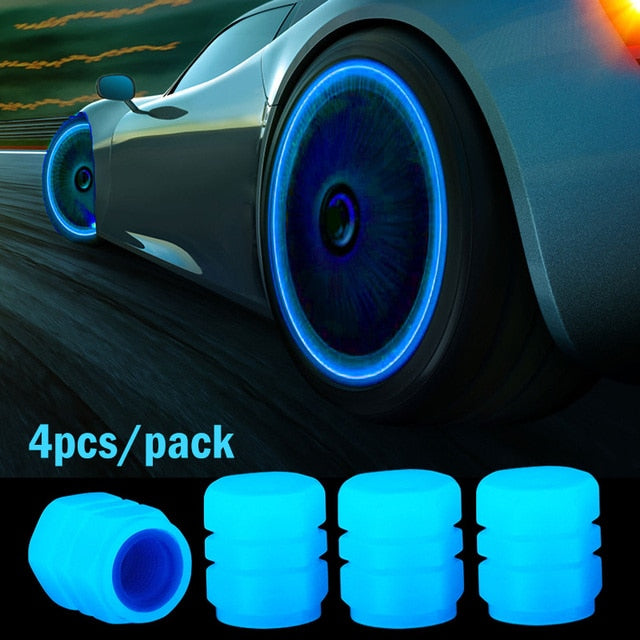 Fluorescent Night Glowing Valve Caps - SJB-DIAMOND ELITES